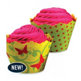 Butterfly Reversible Cupcake Wraps - 12pcs - BA10228