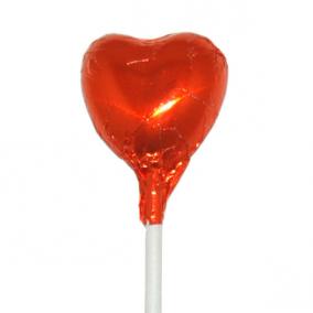 Mini Heart Lollipop Orange - 50pcs -  M11231