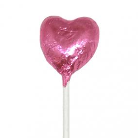 Mini Heart Lollipop Pink - 10pcs -  M12874/P